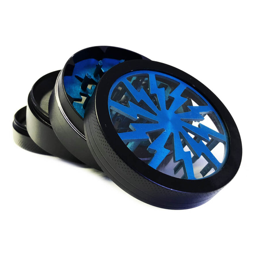 Storm Blue Metal Grinder 50mm - 4 Parts