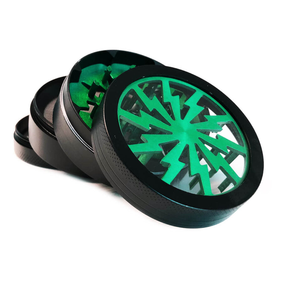 Storm Green Metal Grinder 50mm - 4 Parts